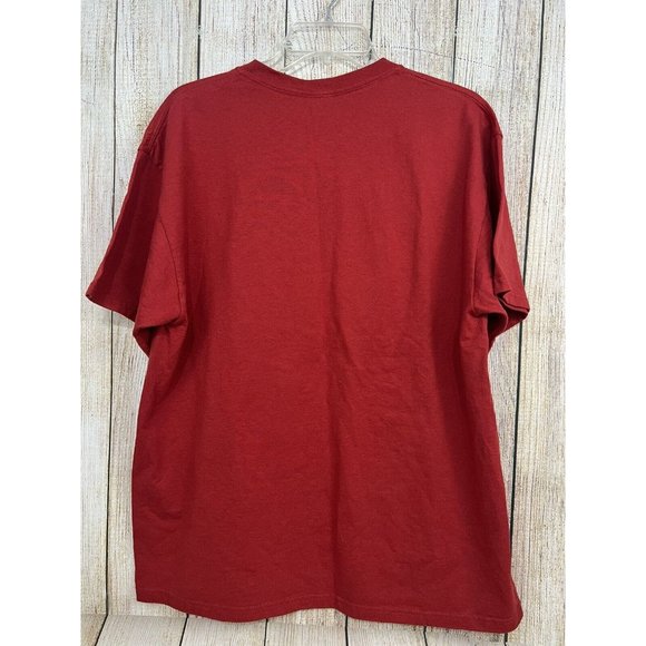 Juicy Hog Jowls Pig Hog Graphic T-Shirt XL Red Backyard Cookout Humor Jerzees - Picture 3 of 5